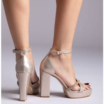 tfp platform sandals - 4060 - sand matte