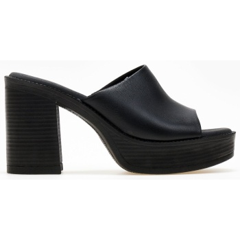 ragazza leather clogs - 920 - μαύρο