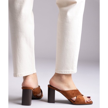 ideal shoes block heel mules - 5549 