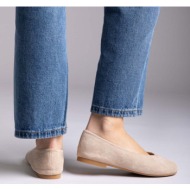  ideal shoes flat ballet flats - 9788 - beige suede