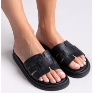  estil leather sandals pattern - 1808nk - black