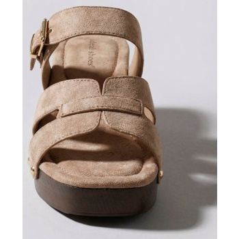 ideal shoes platform mules block heel 