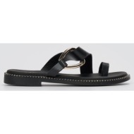  ragazza leather sandals - 01039 - black matte