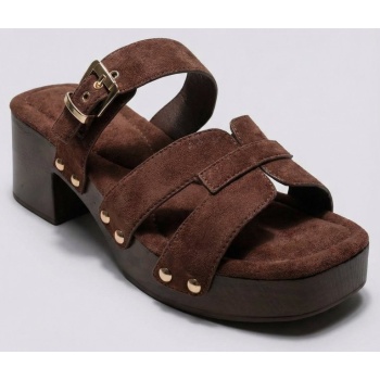 ideal shoes platform mules block heel 