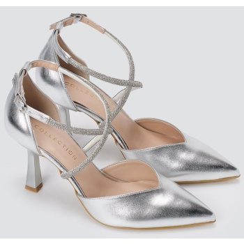 tfp pointed toe pumps - 776 - silver