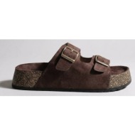  marquiiz platform sandals bold buckles - 1157 - brown suede