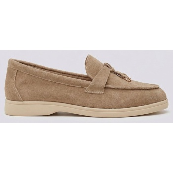 ideal shoes comfort loafers with metal