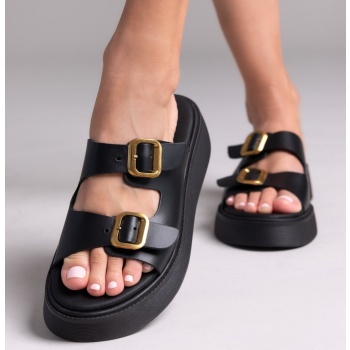 estil leather flatform sandals - 1706nk