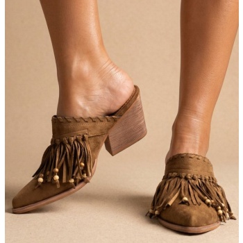 corina western clogs with fringes 