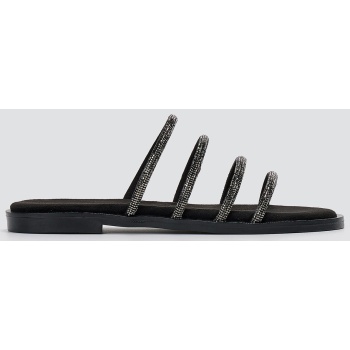 estil suede leather sandals with strass