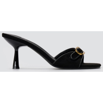 stephan slim heel mules buckle strap 