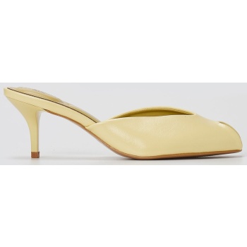 stephan peep toe mules kitten heel 