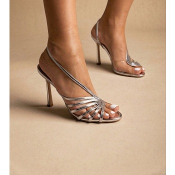 iris strappy sandals slim heel - fabia