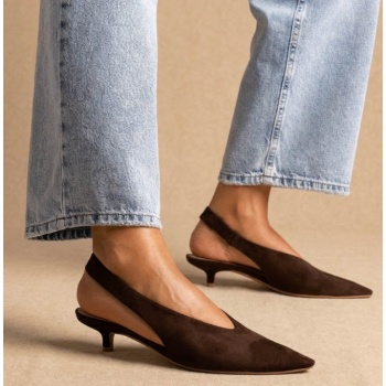 corina pointed toe slingback kitten