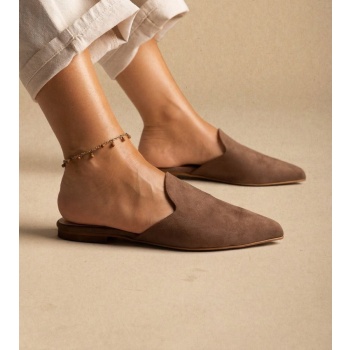 tfp asymmetric pointed flat mules - v18