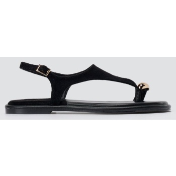 erynn toe ring sandals metal detail 