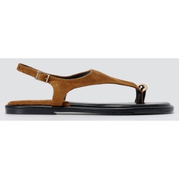erynn toe ring sandals metal detail 