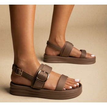 erynn satin flatform sandals buckle 