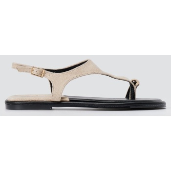 erynn toe ring sandals metal detail 