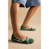  xti footwear sport ballet flats - 145227 - green suede