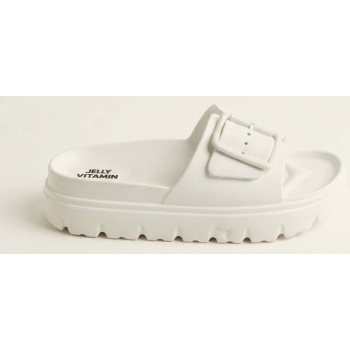 gold star flatform slides buckle 