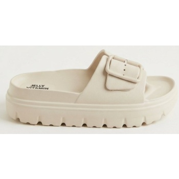 gold star flatform slides buckle 