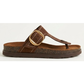 ateneo t strap sandals buckle detail 