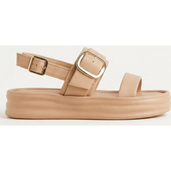 erynn satin flatform sandals buckle 