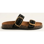  ateneo leather sandals anatomical footbed - 61101 - black suede