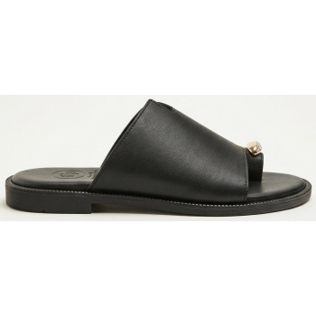 tfp leather sandals with rhinestones 