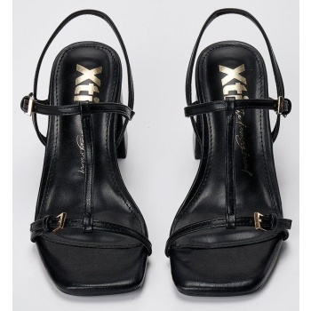 xti footwear t strap block heel sandals
