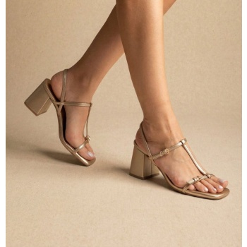 xti footwear t strap block heel sandals