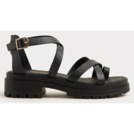  ragazza toe ring sandals - 0546 - black matte