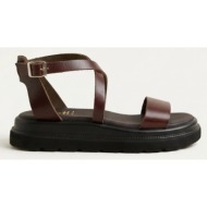  estil platform sandals - 1610 - brown matte
