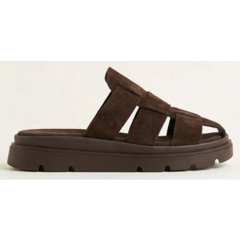 tfp suede flatform clogs - 4599 - dark