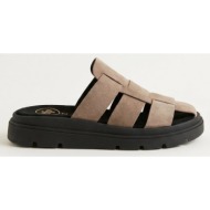  tfp suede flatform clogs - 4599 - stone