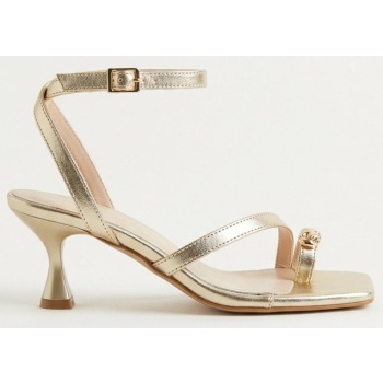 tfp toe ring sandals kitten heel - 5955