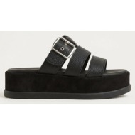  mariella fabiani flatform sandals - 2602/65 - black matte