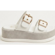  mariella fabiani flatform sandals - 2605/65 - white matte