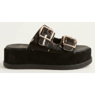  mariella fabiani flatform sandals - 2601/65 - black cow pony