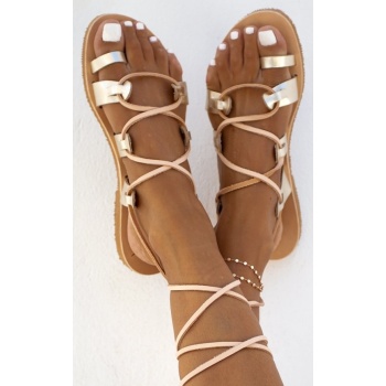 iris leather lace-up sandals - 71 