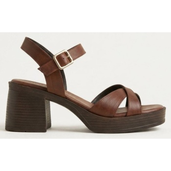tfp ankle strap sandals - l923 - brown