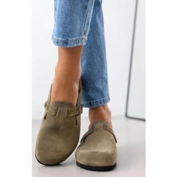 plakton suede anatomical clogs - 181539