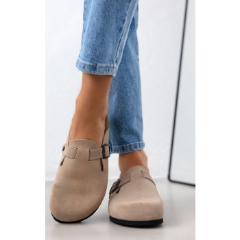 plakton suede anatomical clogs - 181539