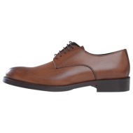  prince oliver derby καφέ leather shoes