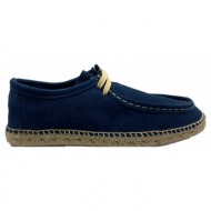  ανδρικό μπλε wallabee split leather loafers/blue abarca