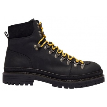 ανδρικό μαύρο leather hiking boots σε προσφορά