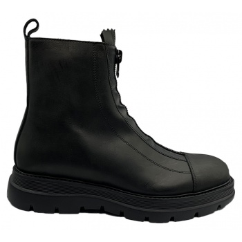 ανδρικό μαύρο zip up black ankle boots σε προσφορά