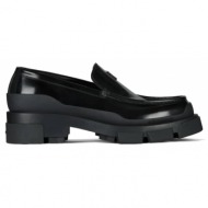  ανδρικό μαύρο terra loafer in brushed leather givenchy