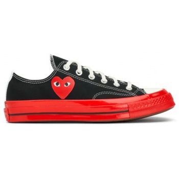 ανδρικό black low top red sole sneakers σε προσφορά